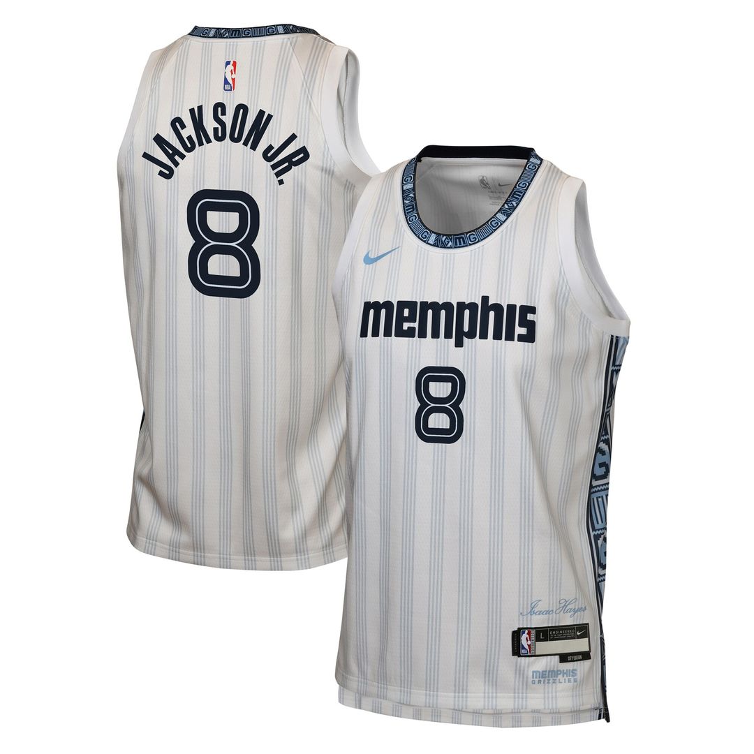 Jaren Jackson Jr. Memphis Grizzlies Nike Youth 2025/26 City Edition Swingman Jersey - White
