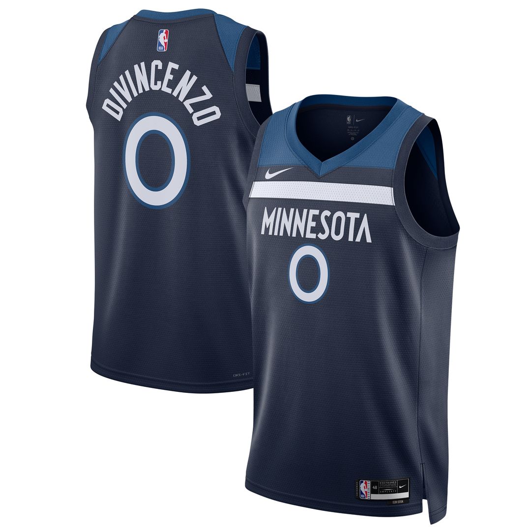 Donte DiVincenzo Minnesota Timberwolves Nike Unisex Swingman Player Jersey - Icon Edition - Navy