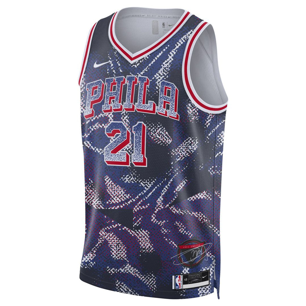 Joel Embiid Philadelphia 76ers Nike Unisex 2025 Select Series Swingman Player Jersey - Navy