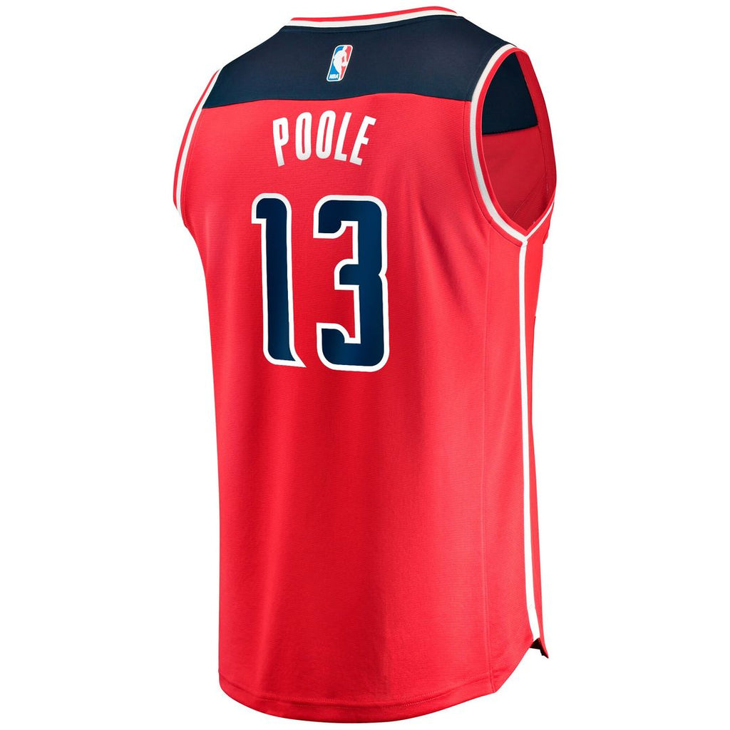 Jordan Poole Washington Wizards Fanatics Fast Break Player Jersey - Icon Edition - Red