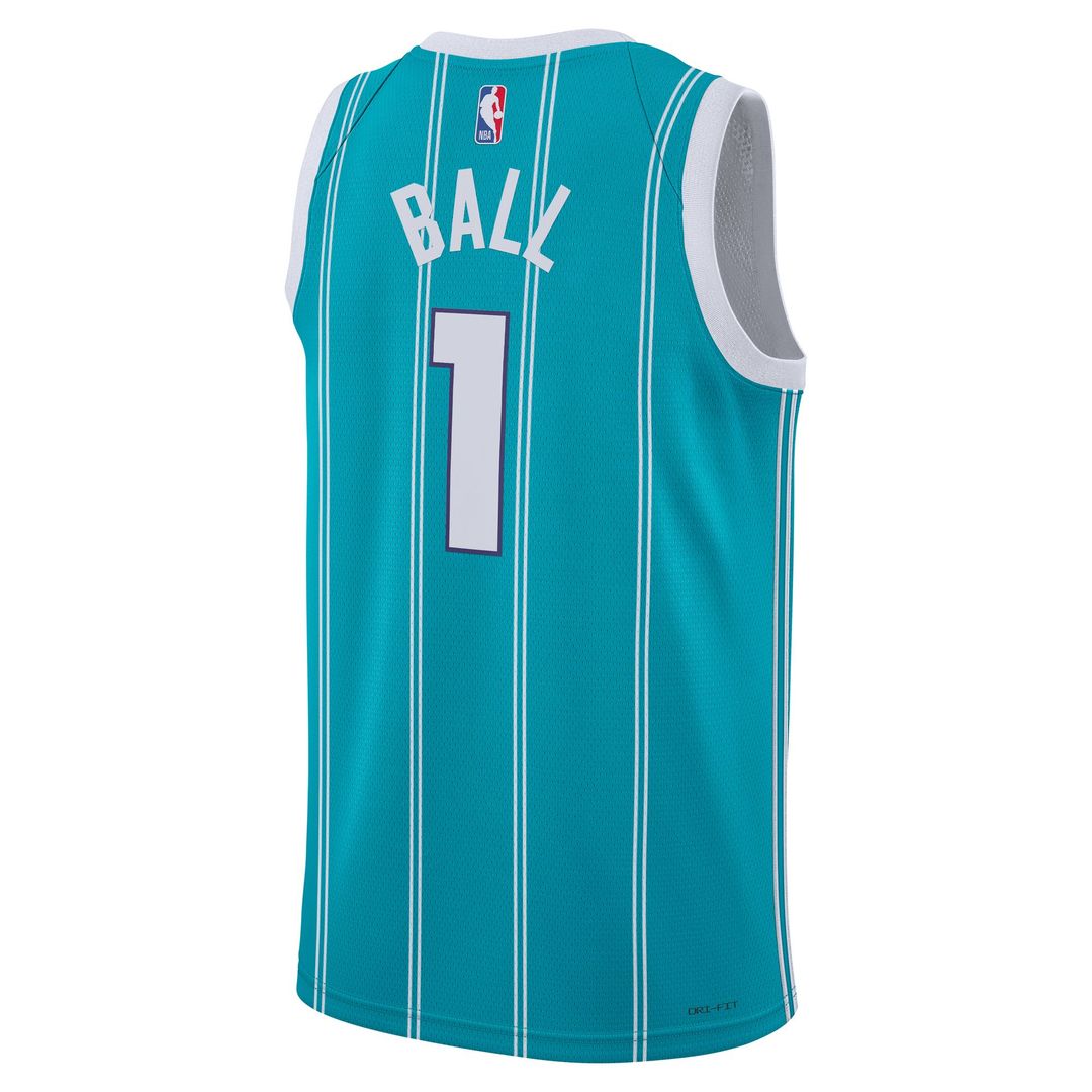 LaMelo Ball Charlotte Hornets Jordan Brand Unisex Swingman Jersey - Icon Edition - Teal