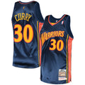 Stephen Curry Golden State Warriors Mitchell & Ness 2009/10 Hardwood Classics Authentic Jersey - Navy