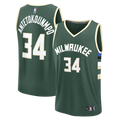Giannis Antetokounmpo Milwaukee Bucks Fanatics Fast Break Replica Player Jersey - Icon Edition - Hunter Green