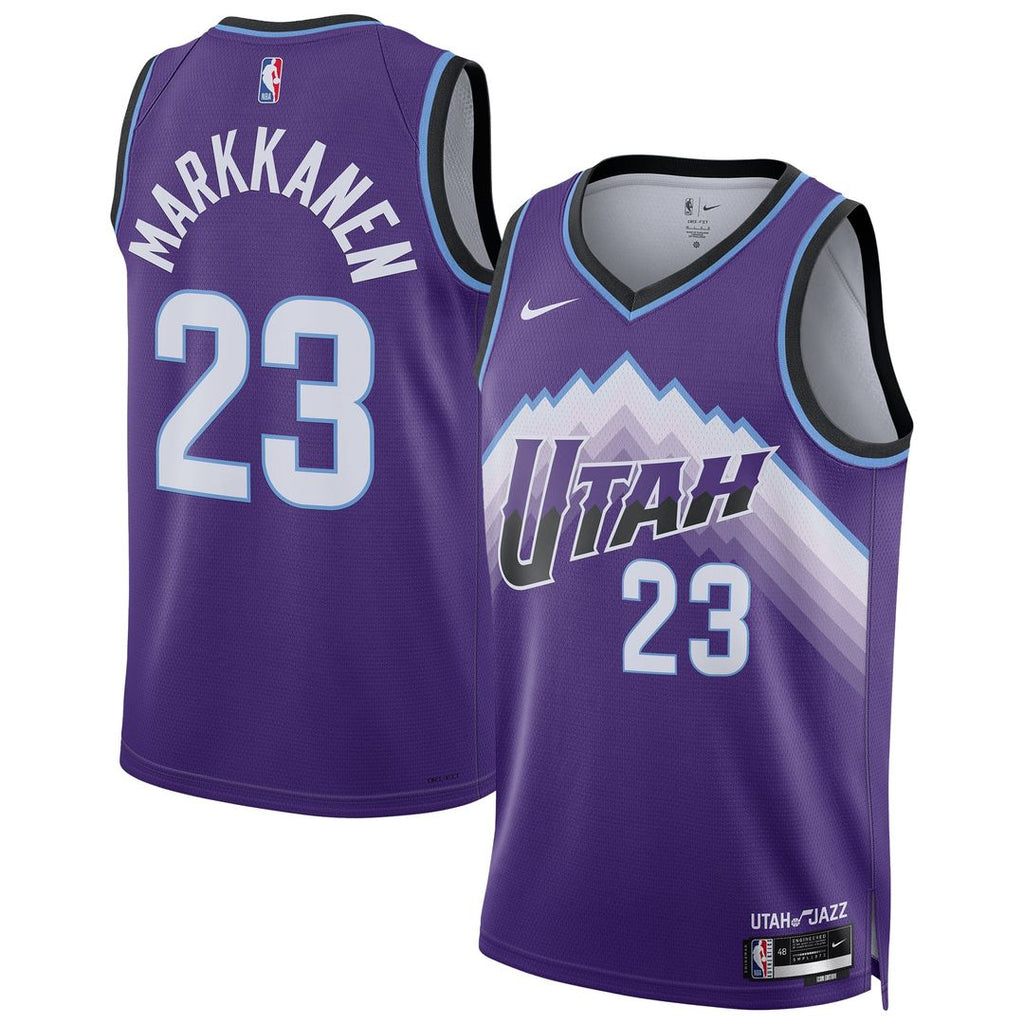Lauri Markkanen Utah Jazz Nike Unisex Swingman Jersey - Icon Edition - Purple