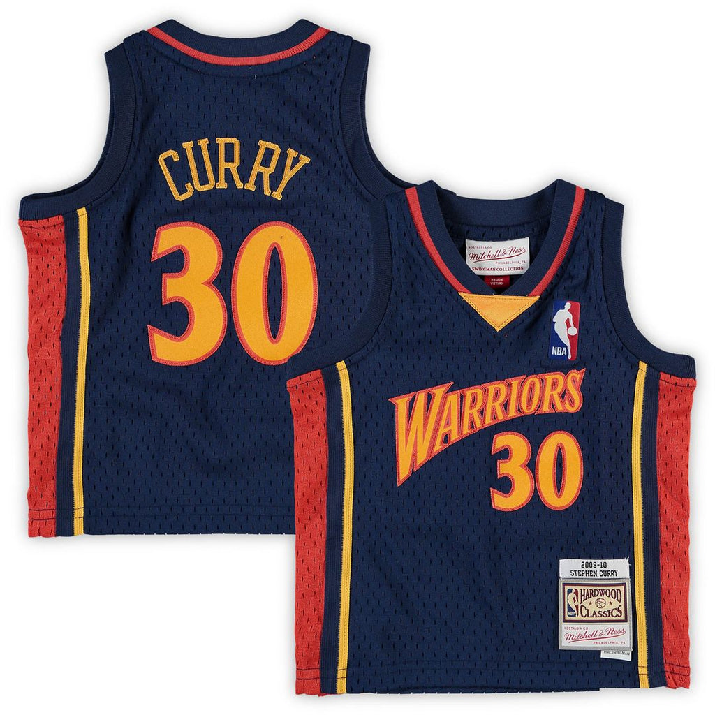 Stephen Curry Golden State Warriors Mitchell & Ness Infant Historic Logo Jersey - Navy