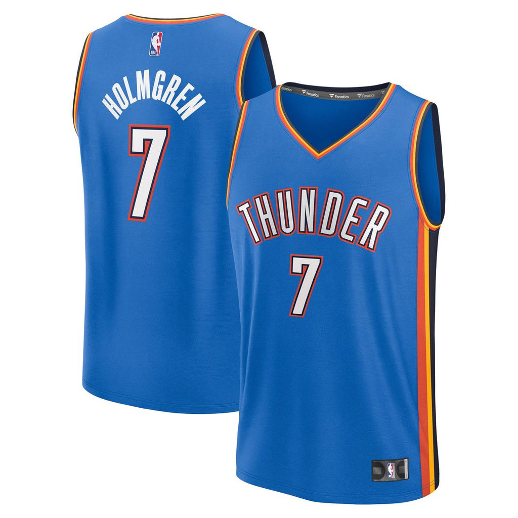 Chet Holmgren Oklahoma City Thunder Fanatics Fast Break Replica Player Jersey - Icon Edition - Blue