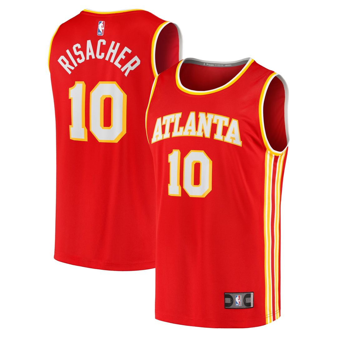Zaccharie Risacher Atlanta Hawks Fanatics 2024 NBA Draft Fast Break Player Jersey - Icon Edition - Red