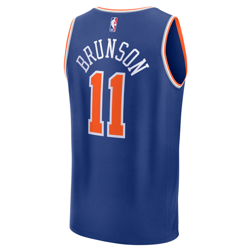 Jalen Brunson New York Knicks Fanatics Youth Fast Break Replica Player Jersey - Icon Edition - Blue
