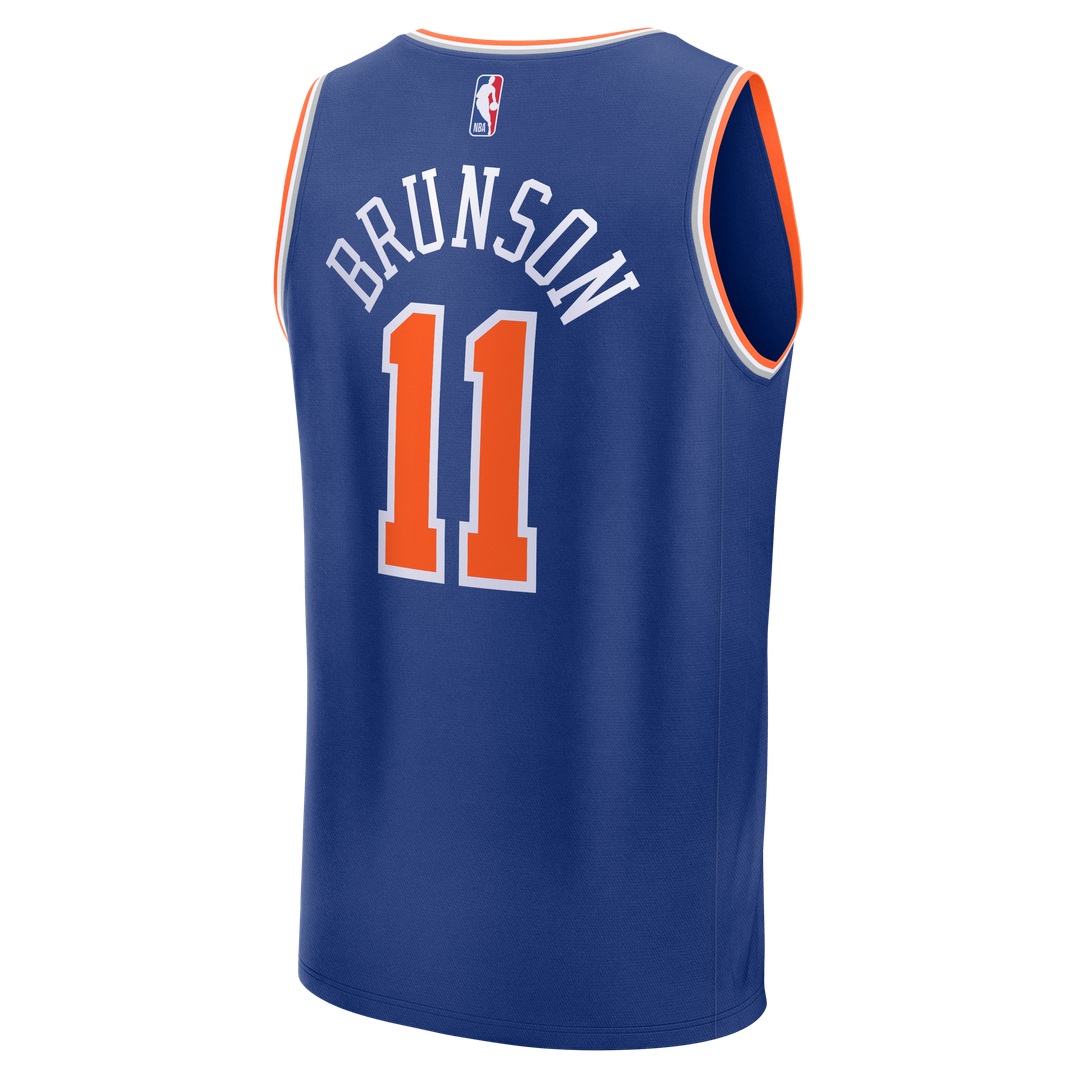 Jalen Brunson New York Knicks Fanatics Youth Fast Break Replica Player Jersey - Icon Edition - Blue