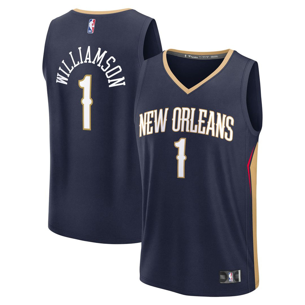 Zion Williamson New Orleans Pelicans Fanatics Fast Break Replica Player Jersey - Icon Edition - Navy