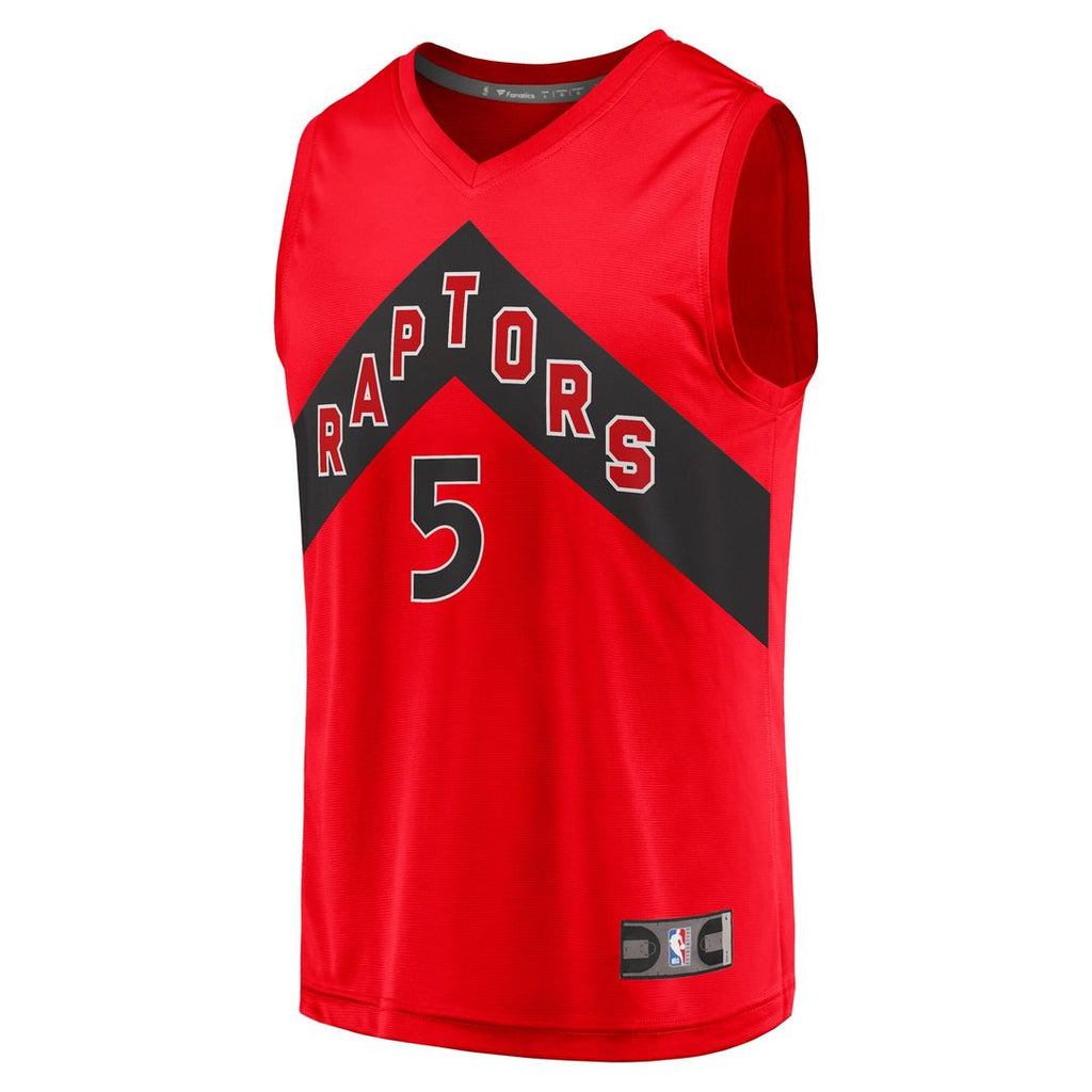 Immanuel Quickley Toronto Raptors Fanatics Fast Break Player Jersey - Icon Edition - Red