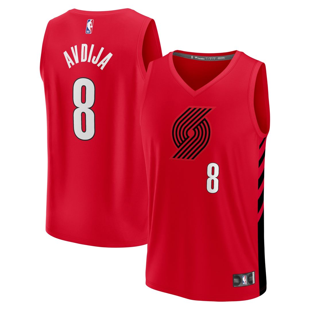 Deni Avdija Portland Trail Blazers Fanatics Fast Break Player Jersey - Statement Edition - Red