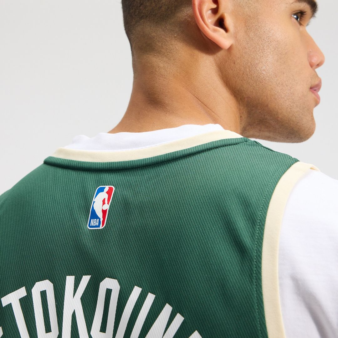 Giannis Antetokounmpo Milwaukee Bucks Fanatics Fast Break Replica Player Jersey - Icon Edition - Hunter Green