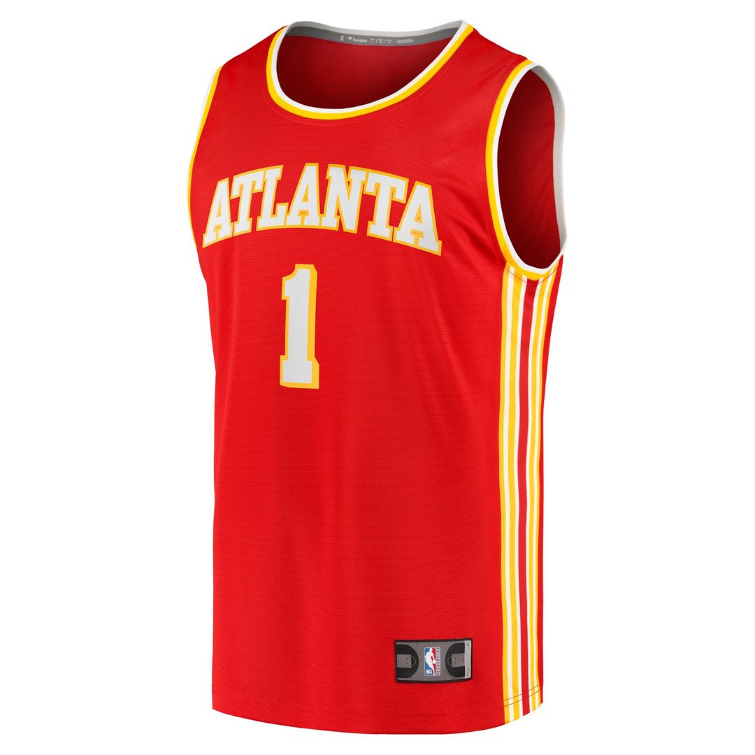 Jalen Johnson Atlanta Hawks Fanatics Fast Break Replica Jersey - Icon Edition - Red