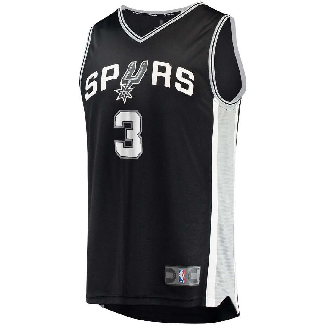 Keldon Johnson San Antonio Spurs Fanatics Fast Break Replica Jersey Black - Icon Edition