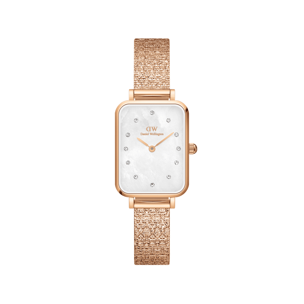 Quadro Lumine Pressed Piano White MoP Rose Gold
