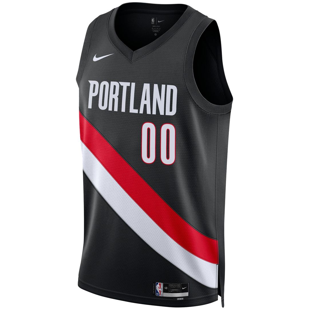 Scoot Henderson Portland Trail Blazers Nike Unisex Swingman Jersey - Icon Edition - Black