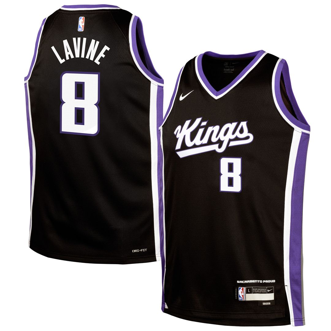 Zach LaVine Sacramento Kings Nike Youth Swingman Jersey - Icon Edition - Black
