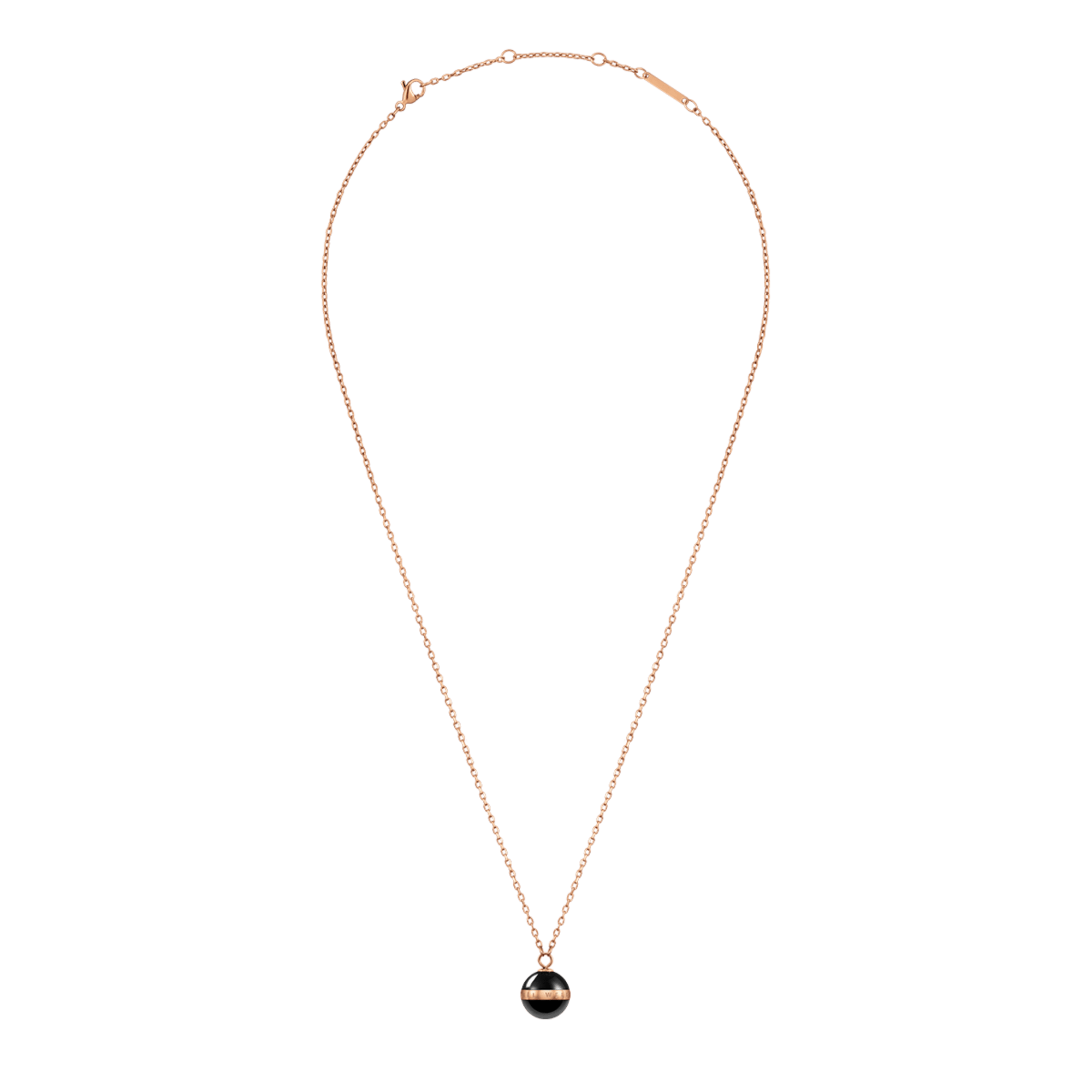 Aspiration Necklace Rose Gold Black