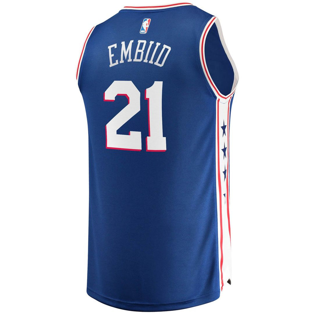 Joel Embiid Philadelphia 76ers Fanatics Fast Break Replica Player Jersey - Icon Edition - Royal