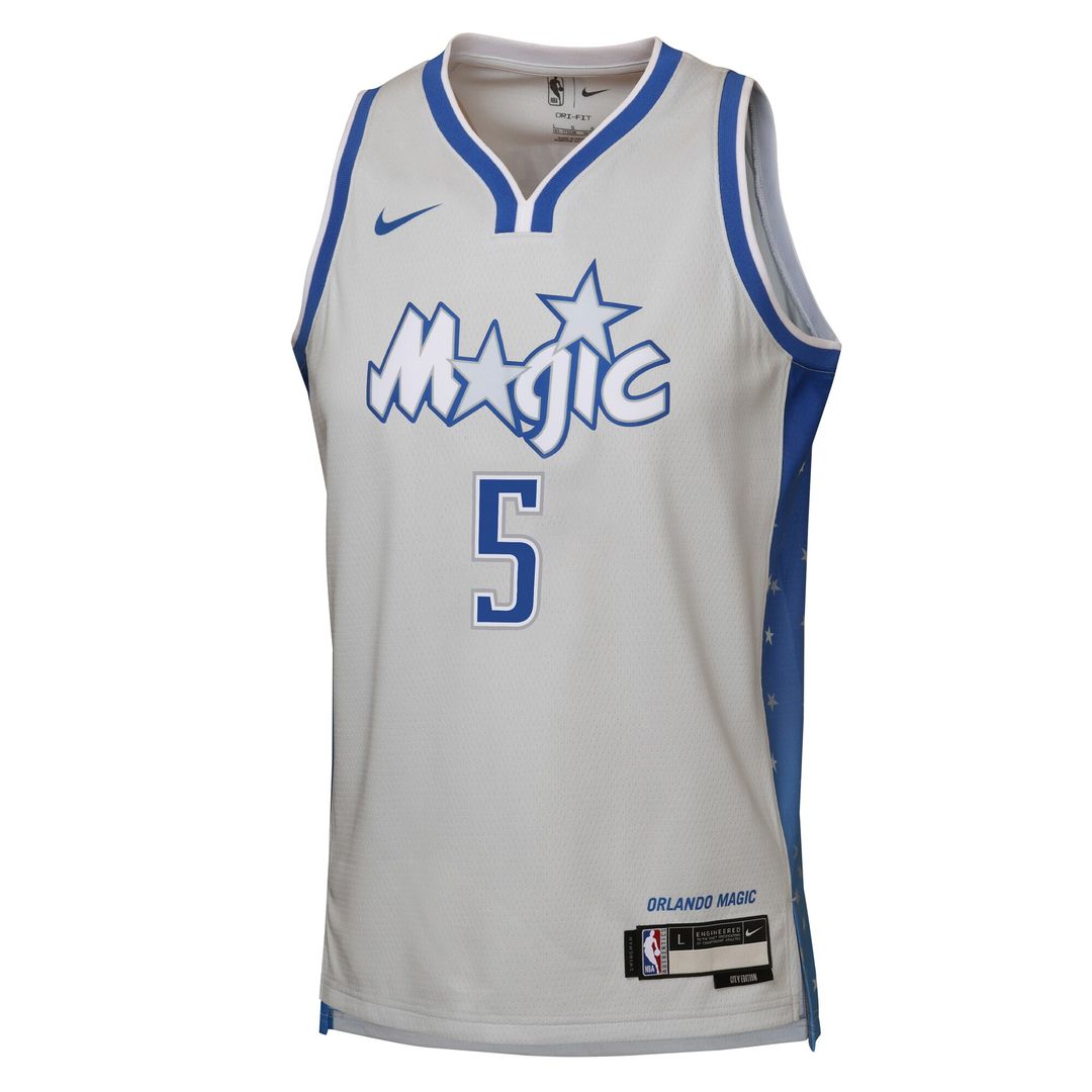 Paolo Banchero Orlando Magic Nike Youth 2025/26 City Edition Swingman Jersey - Silver