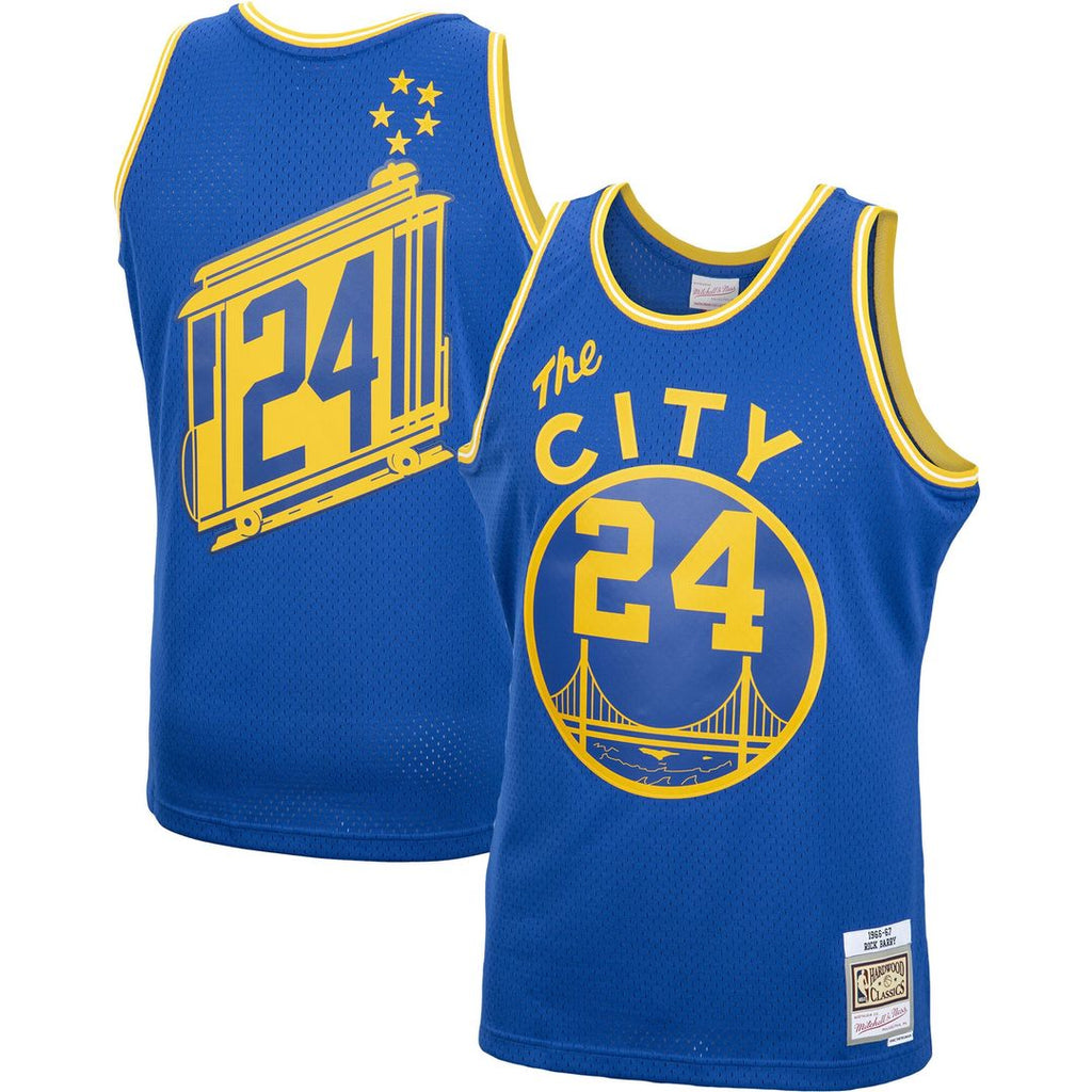Rick Barry Golden State Warriors Mitchell & Ness 1966/67 Hardwood Classics Swingman Jersey - Royal