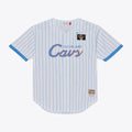 Cleveland Cavaliers Mitchell & Ness Head Coach Pinstripe Mesh Full-Button Baseball Jersey - White