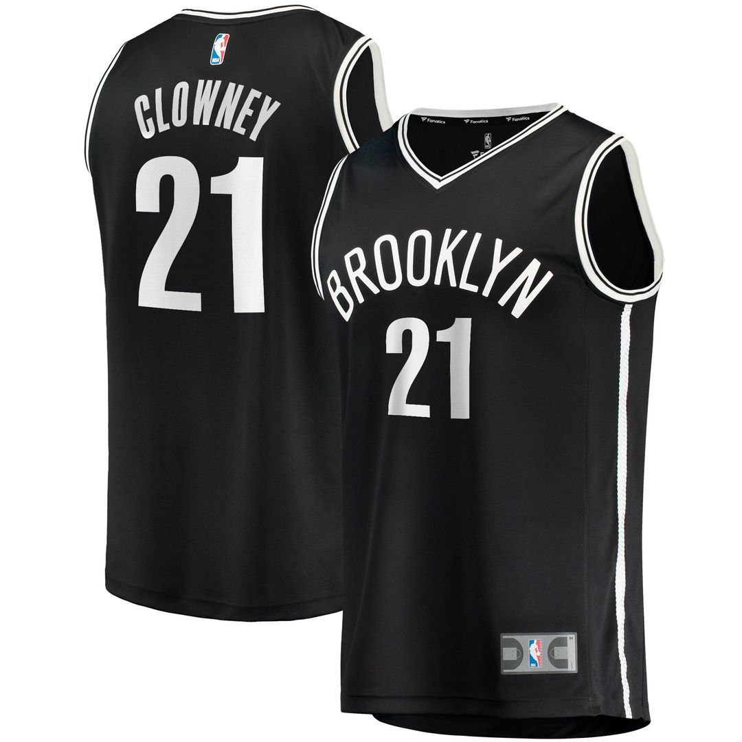 Noah Clowney Brooklyn Nets Fanatics  Fast Break Replica Jersey - Icon Edition - Black