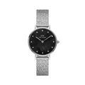 Petite Lumine Pressed Piano Black MoP Silver