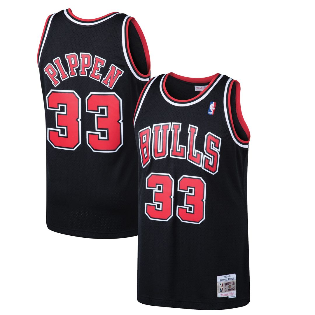 Scottie Pippen Chicago Bulls Mitchell & Ness 1997/98 Hardwood Classics Swingman Jersey - Black