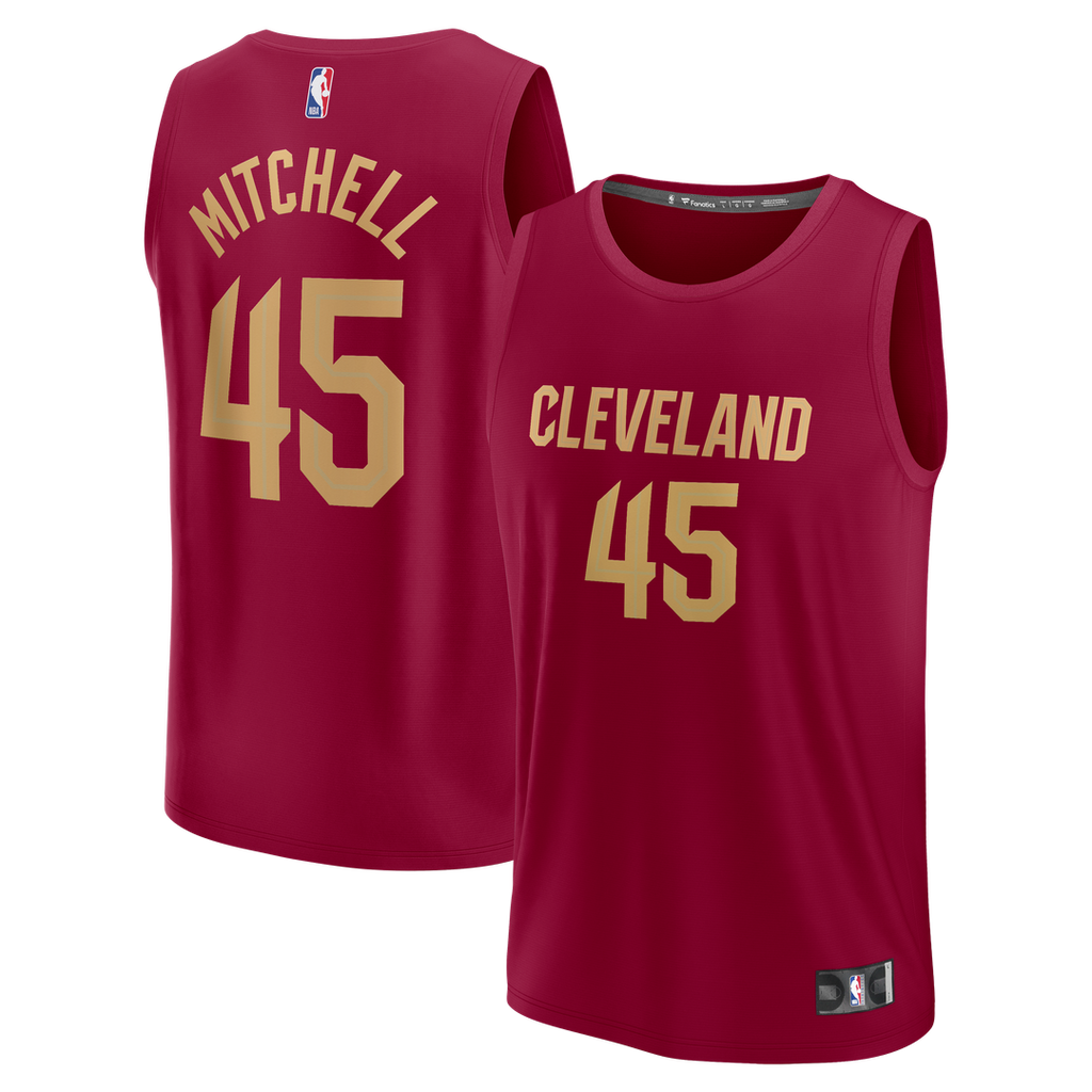 Donovan Mitchell Cleveland Cavaliers Fanatics Fast Break Replica Jersey - Icon Edition - Wine