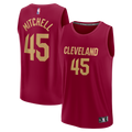 Donovan Mitchell Cleveland Cavaliers Fanatics Fast Break Replica Jersey - Icon Edition - Wine