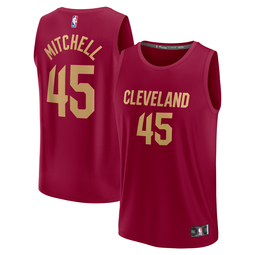 Donovan Mitchell Cleveland Cavaliers Fanatics Fast Break Replica Jersey - Icon Edition - Wine