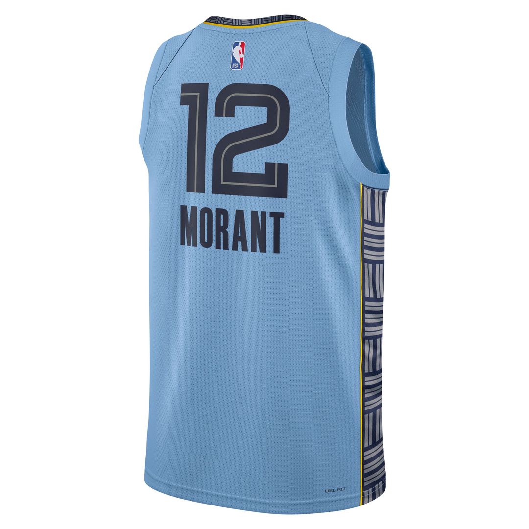 Ja Morant Memphis Grizzlies Jordan Brand Unisex Swingman Jersey - Statement Edition - Light Blue