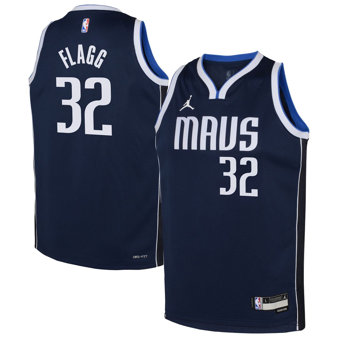 Cooper Flagg Dallas Mavericks Jordan Brand Youth Swingman Jersey - Statement Edition - Navy