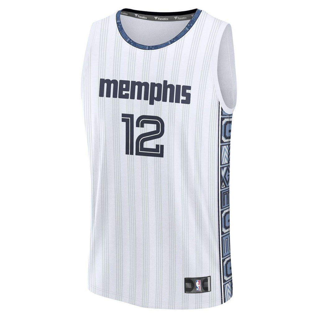 Ja Morant Memphis Grizzlies Fanatics Youth 2025/26 City Edition Fast Break Jersey - White