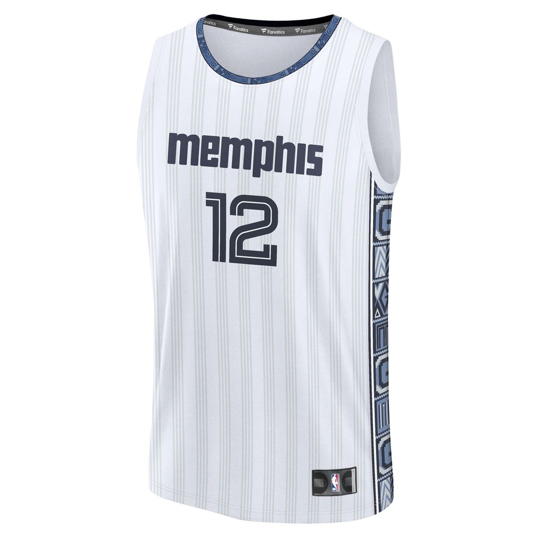 Ja Morant Memphis Grizzlies Fanatics Youth 2025/26 City Edition Fast Break Jersey - White