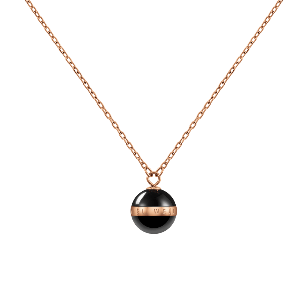 Aspiration Necklace Rose Gold Black