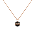 Aspiration Necklace Rose Gold Black