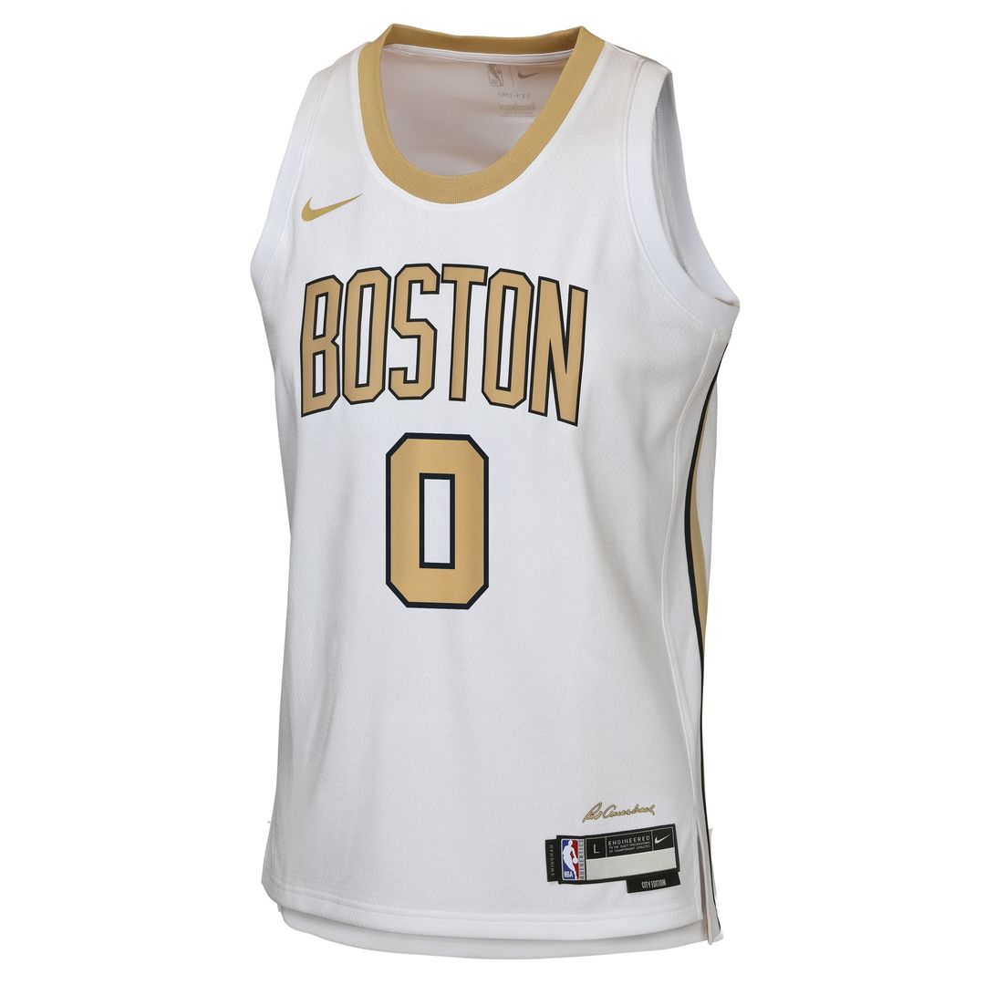 Jayson Tatum Boston Celtics Nike Youth 2025/26 City Edition Swingman Jersey - White