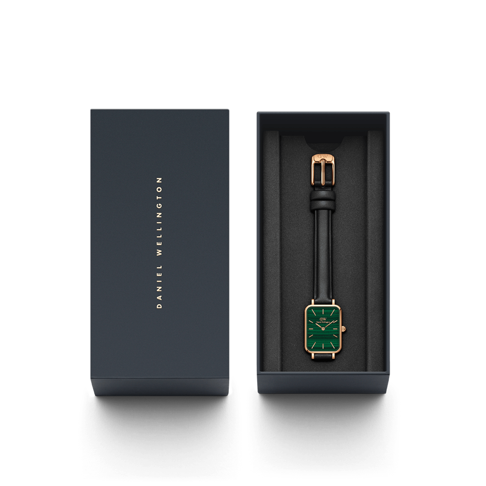 Quadro Pressed Sheffield Green Rose Gold