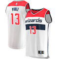 Jordan Poole Washington Wizards Fanatics Youth Fast Break Player Jersey - Association Edition - White