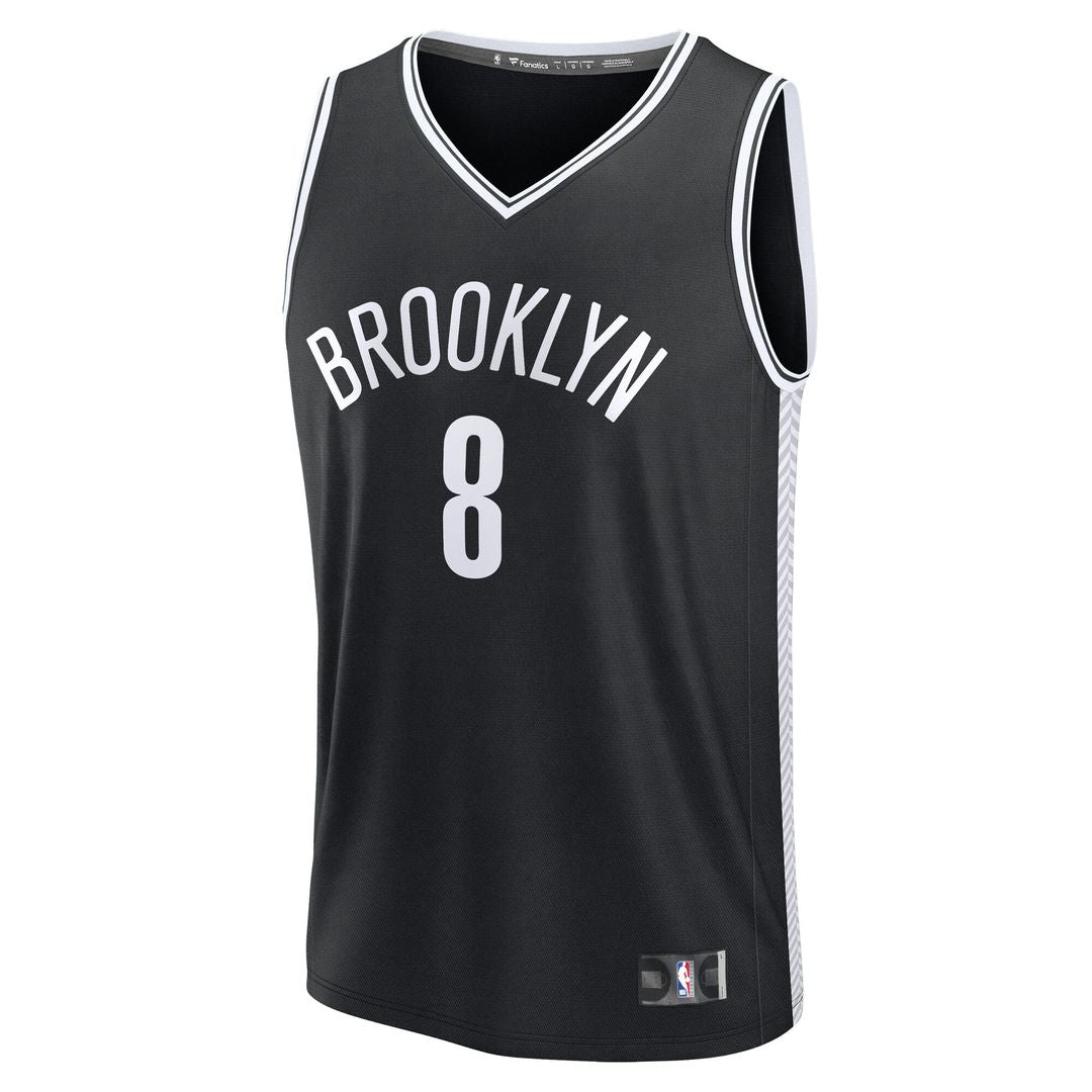 Egor Dëmin Brooklyn Nets Fanatics Fast Break Replica Jersey - Black - Icon Edition