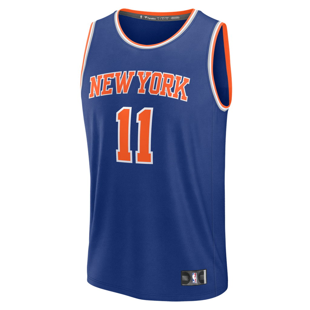 Jalen Brunson New York Knicks Fanatics Youth Fast Break Replica Player Jersey - Icon Edition - Blue