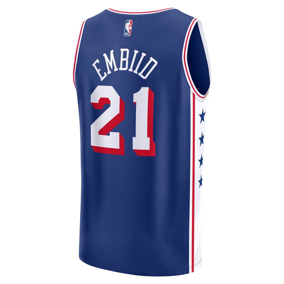 Joel Embiid Philadelphia 76ers Fanatics Fast Break Replica Player Jersey - Icon Edition - Royal