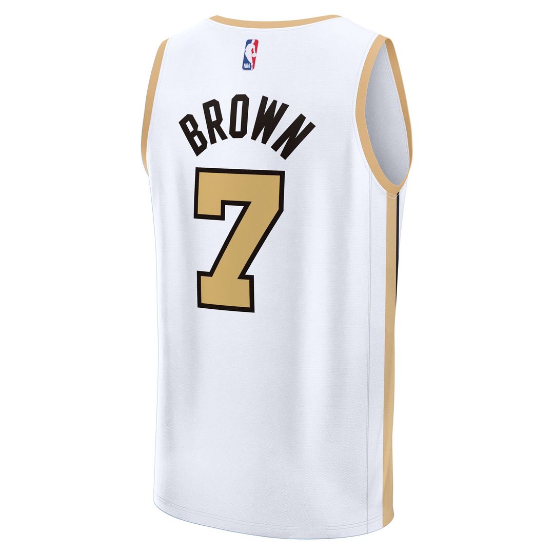 Jaylen Brown Boston Celtics Fanatics 2025/26 City Edition Fast Break Jersey - White