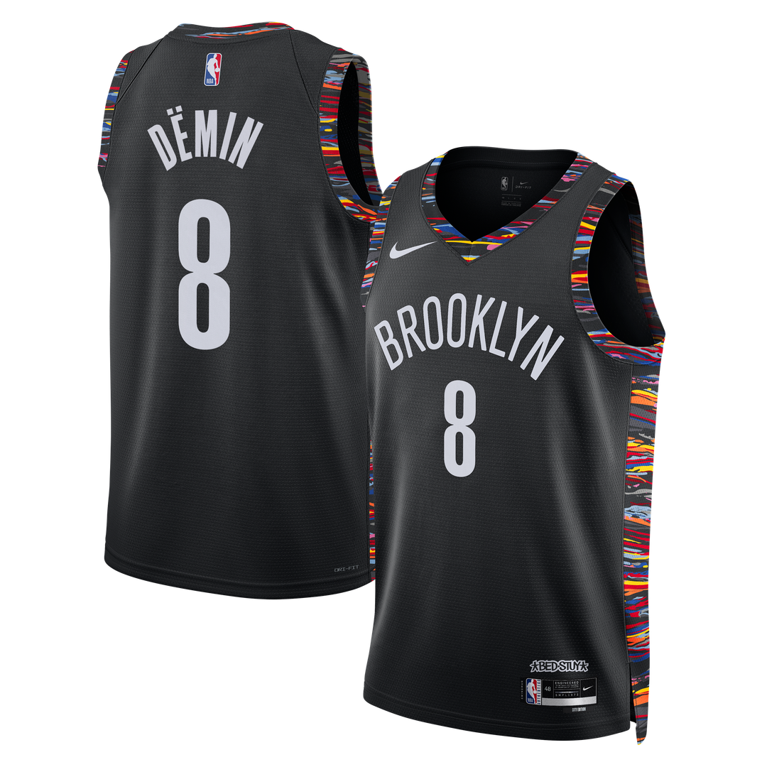 Egor Dëmin Brooklyn Nets Nike Unisex 2025/26 Swingman Jersey - City Edition - Black