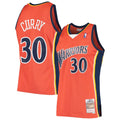 Stephen Curry Golden State Warriors Mitchell & Ness Hardwood Classics Swingman Jersey - Orange