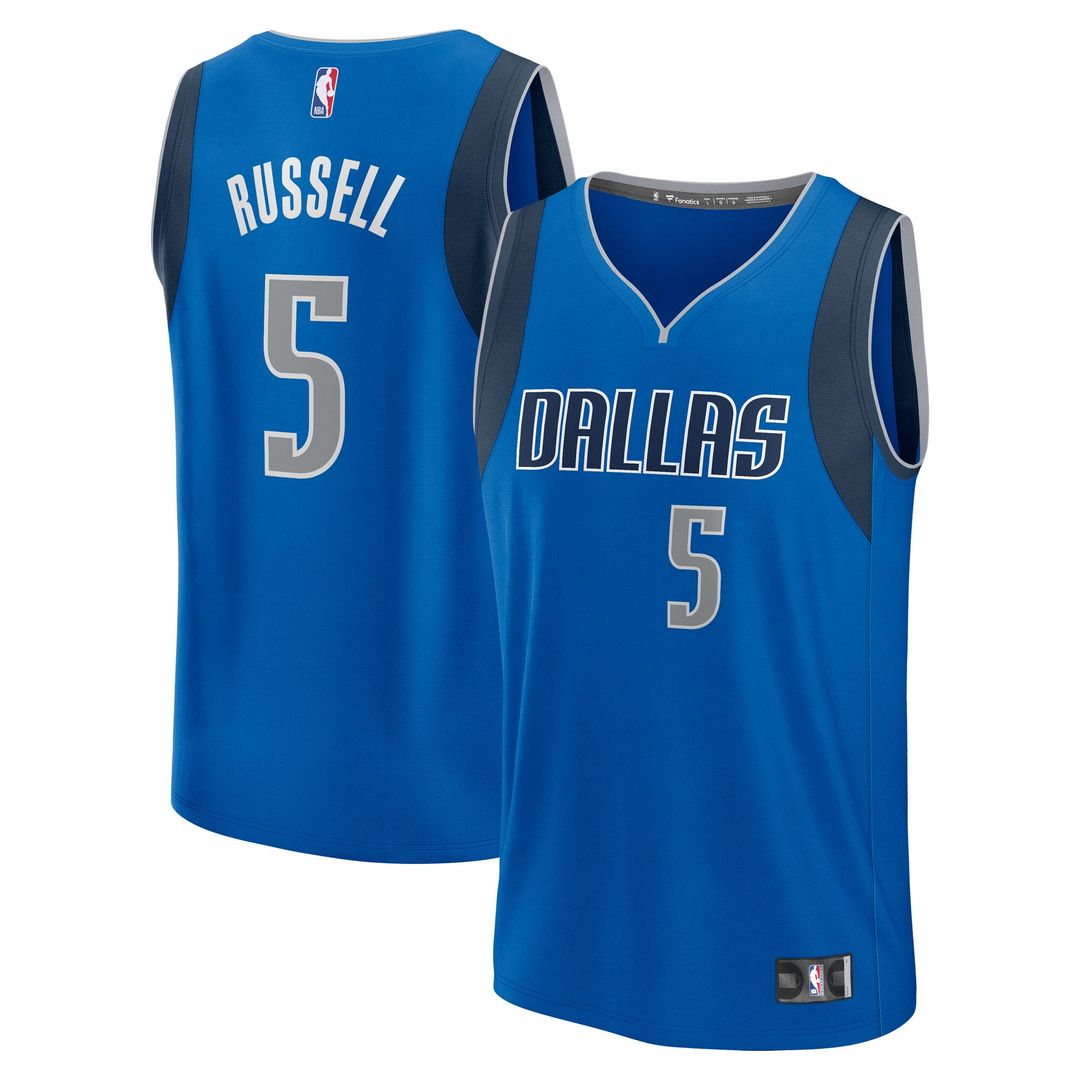D'Angelo Russell Dallas Mavericks Fanatics Fast Break Replica Player Jersey - Icon Edition - Blue