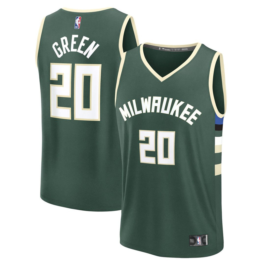 A.J. Green Milwaukee Bucks Fanatics Fast Break Replica Player Jersey - Icon Edition - Hunter Green
